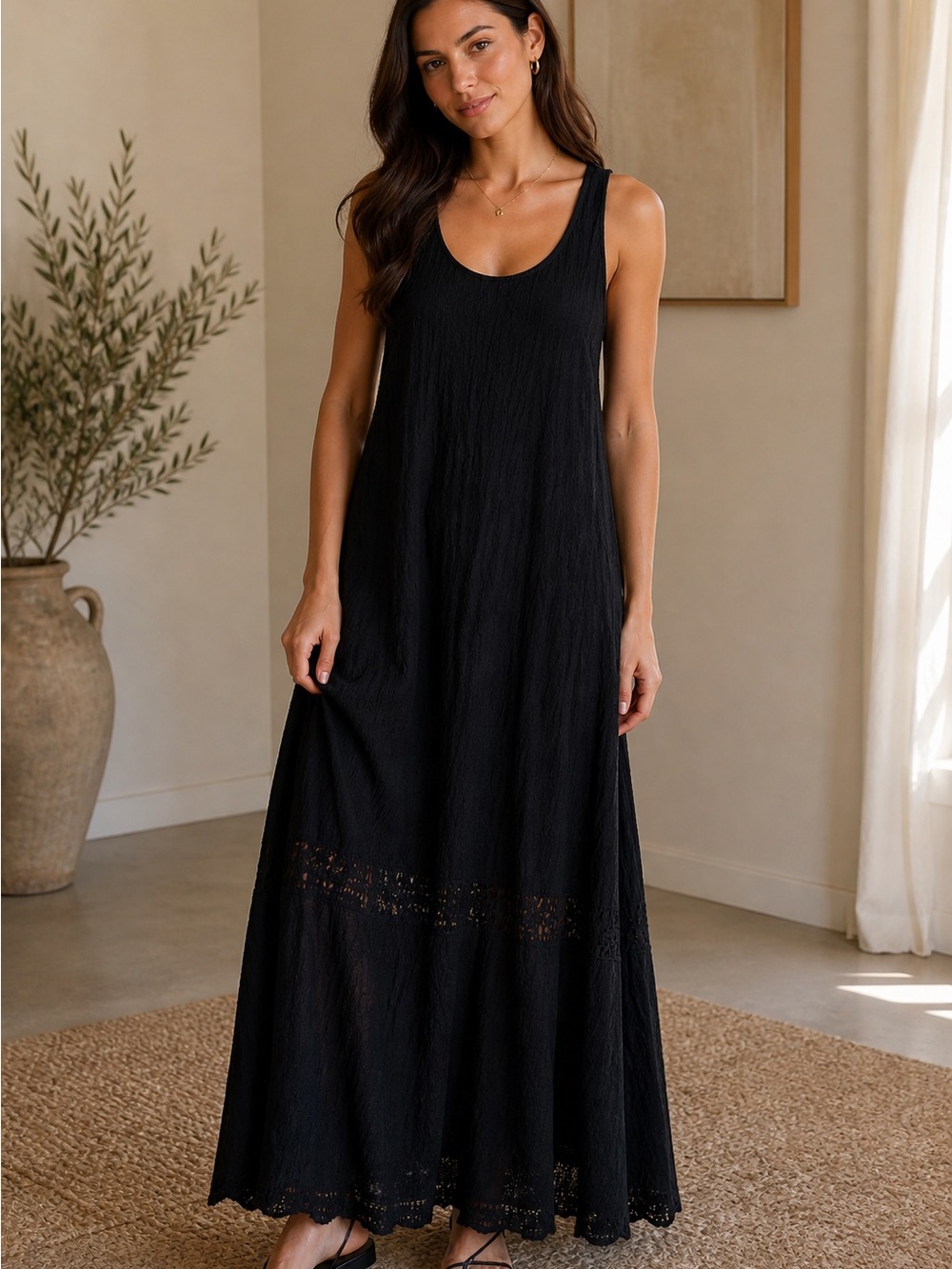 Elegant Black Maxi Dress